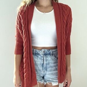 Anthology Paprika 1/2 Sleeve Cardigan Sweater
